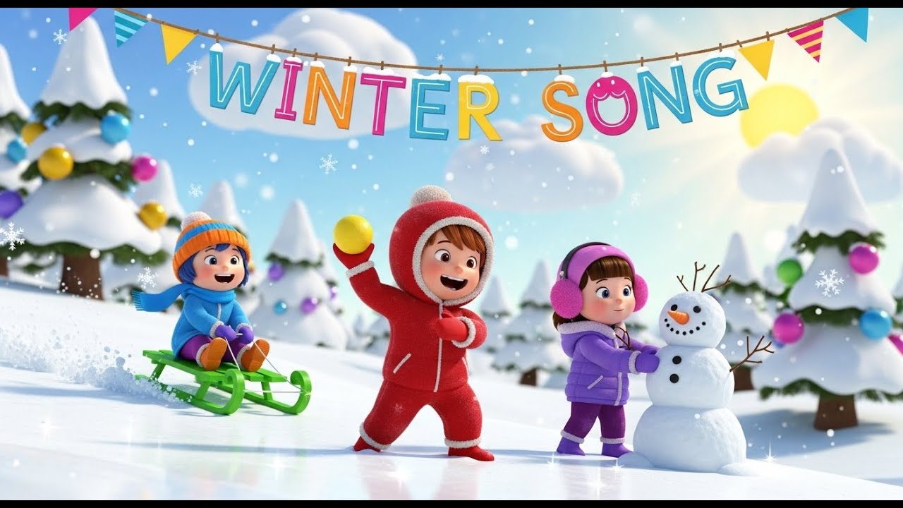 🌨️❄️ Hello Winter! | Cozy Winter Song for Kids 🎶☃️