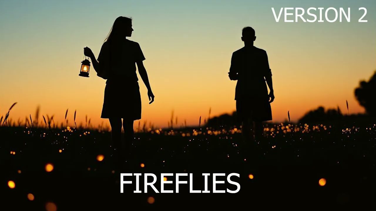 fireflies ,version 1 and 2 #lovesong #romantic #music #songlyrics #relaxing #viral #trending