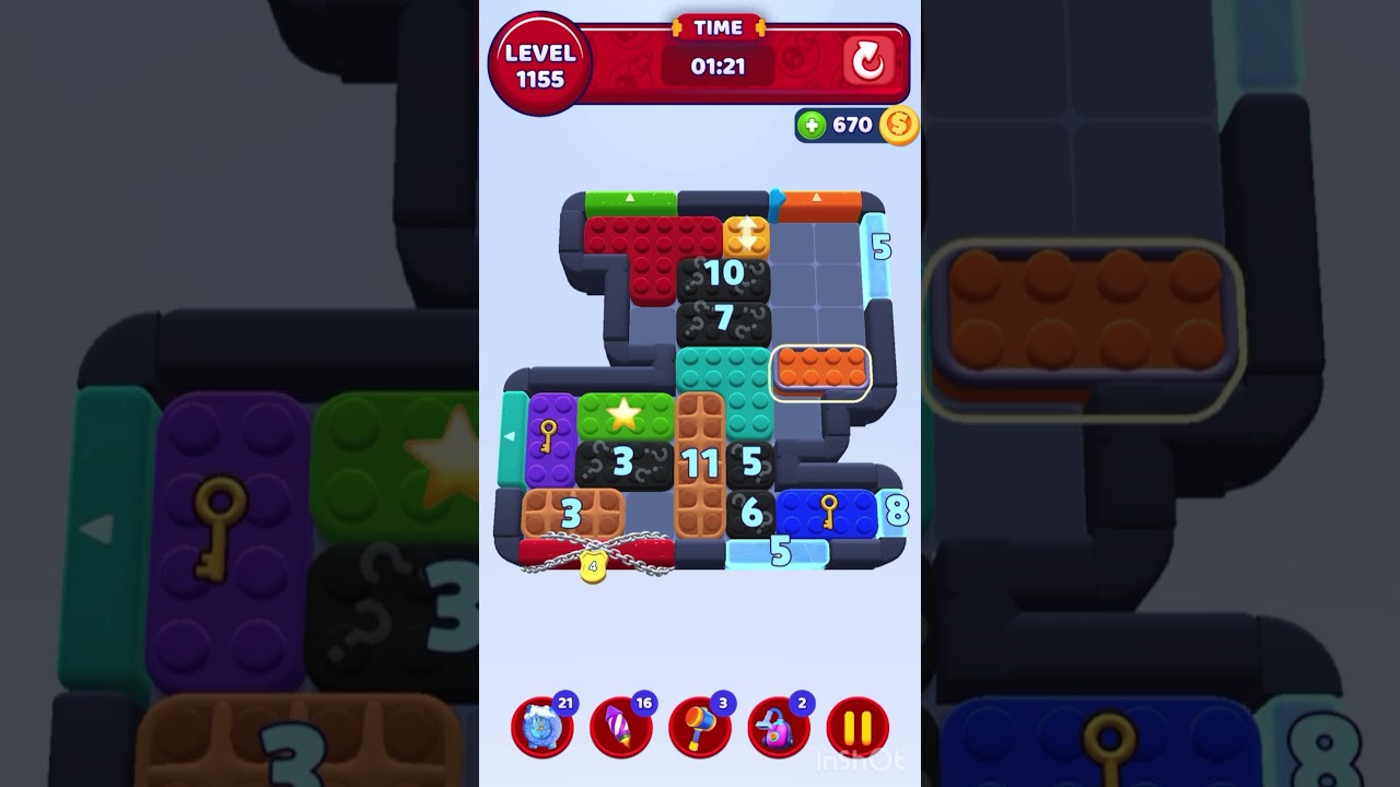Color Block Jam Level 1155 &ndash; Full Puzzle Solution (No Boosters)