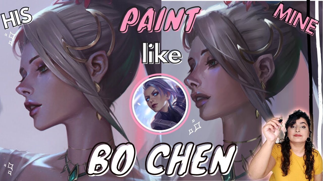 🤩BO CHEN TUTORIAL| @bochen6820 Style Study 😱 (Composition, storytelling and technical painting skill) 🌟