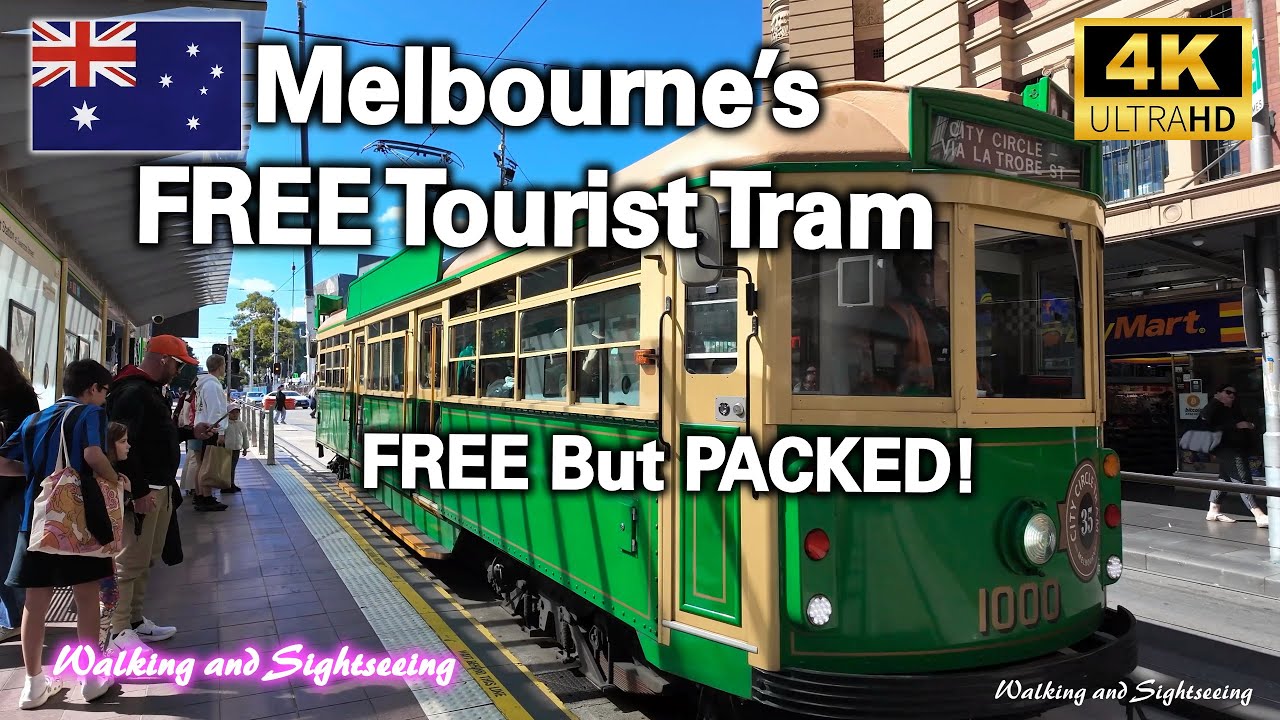 Melbourne Free Tram Ride City Circle Line 35 | Flinders St to La Trobe St | Full Journey Experience
