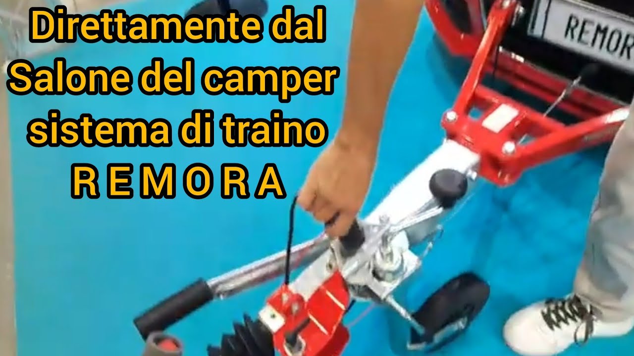 REMORA - dispositivo per trainare un'auto con il tuo camper senza carrello. Dal  Salone del camper .