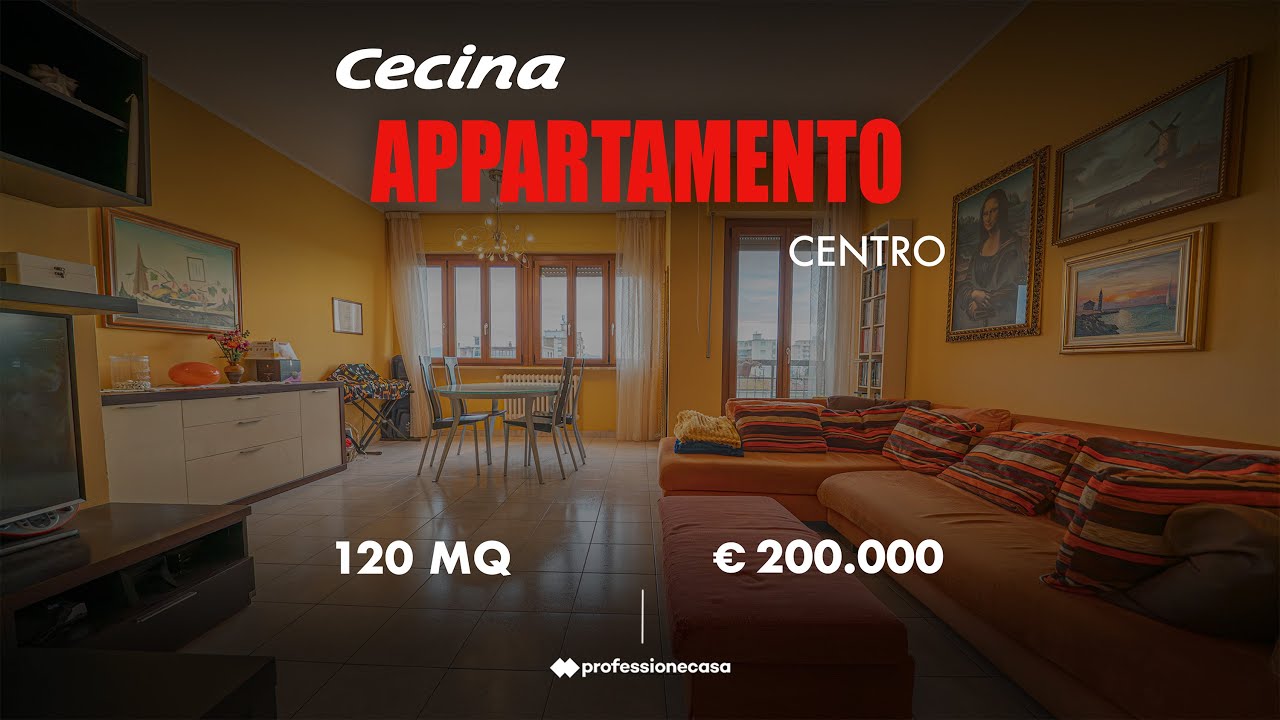 💰200.000 Euro  | 🏡  – Appartamento di 120 mq e posto auto I | 📍CECINA CENTRO