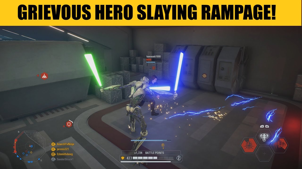 Grievous going on a Hero killing rampage during the Heroes Unleashed event! - SWBF2