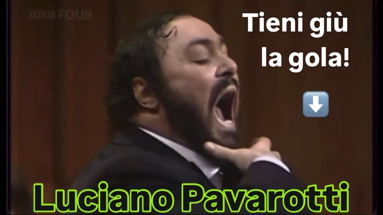 HOLD YOUR THROAT DOWN! LUCIANO PAVAROTTI - LONDON MASTERCLASS 1986 