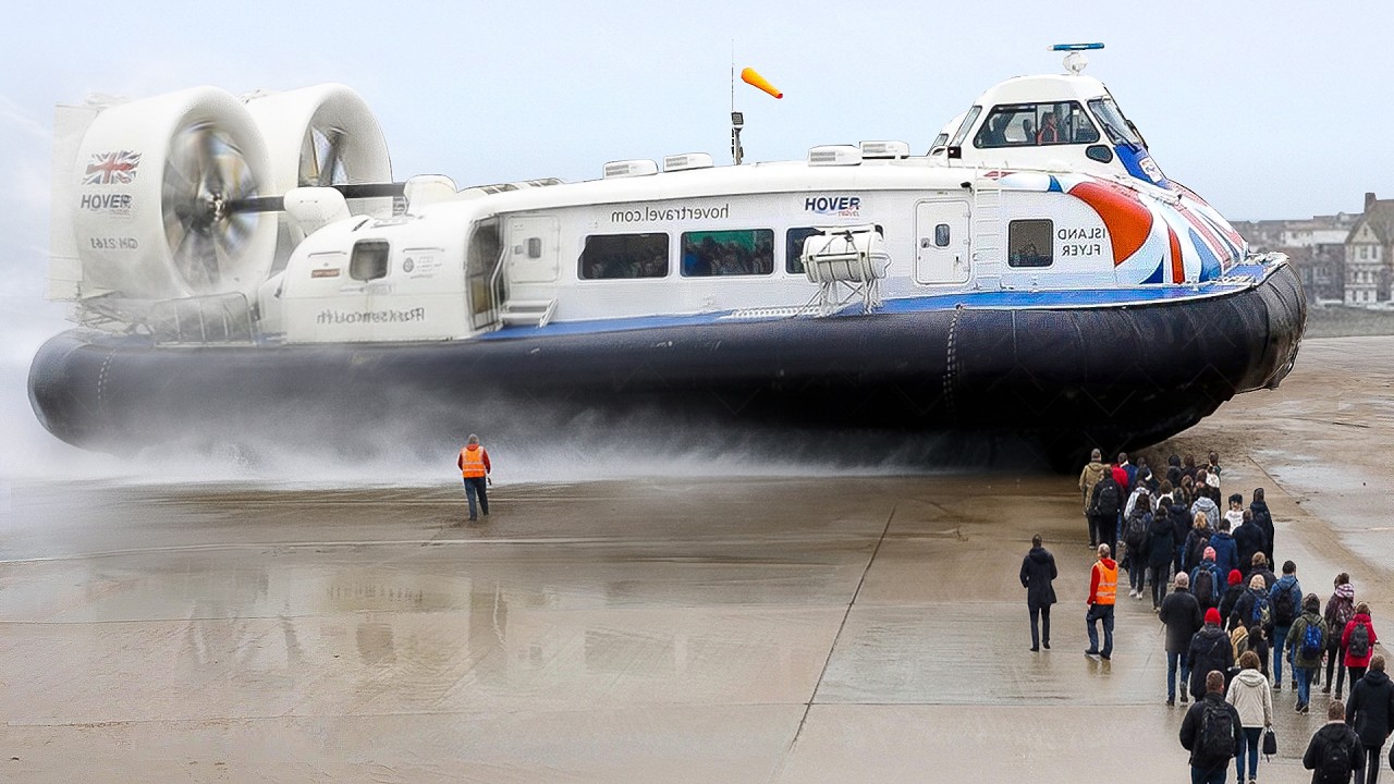 Riding Massive UK Passenger Hovercraft From Island to Island