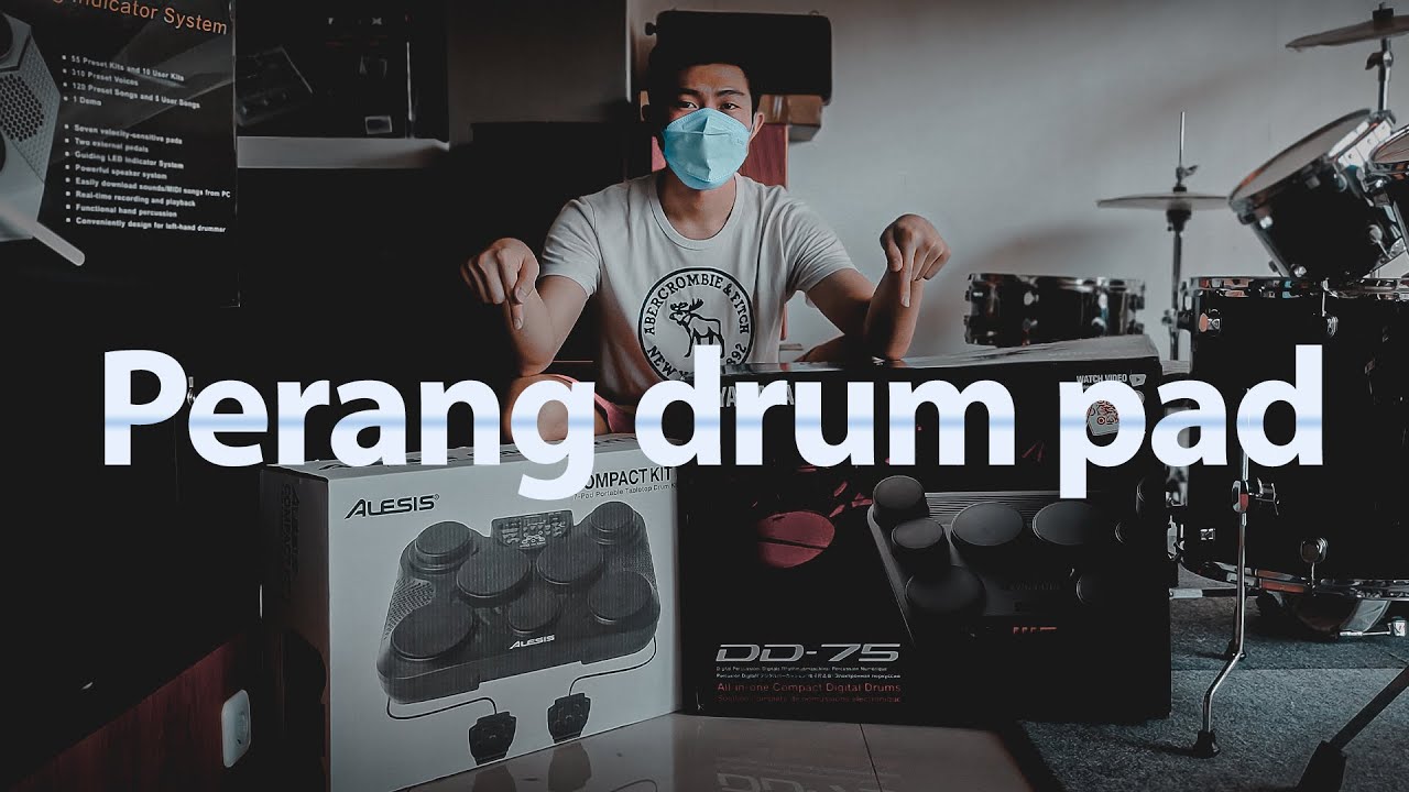 2 JUTA AN BATTLE Drum Pad Yamaha DD75 vs ALESIS compact kit 7
