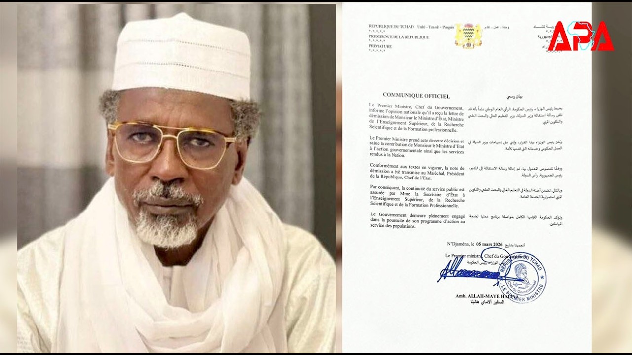 Tchad : démission du ministre de l’Enseignement supérieur