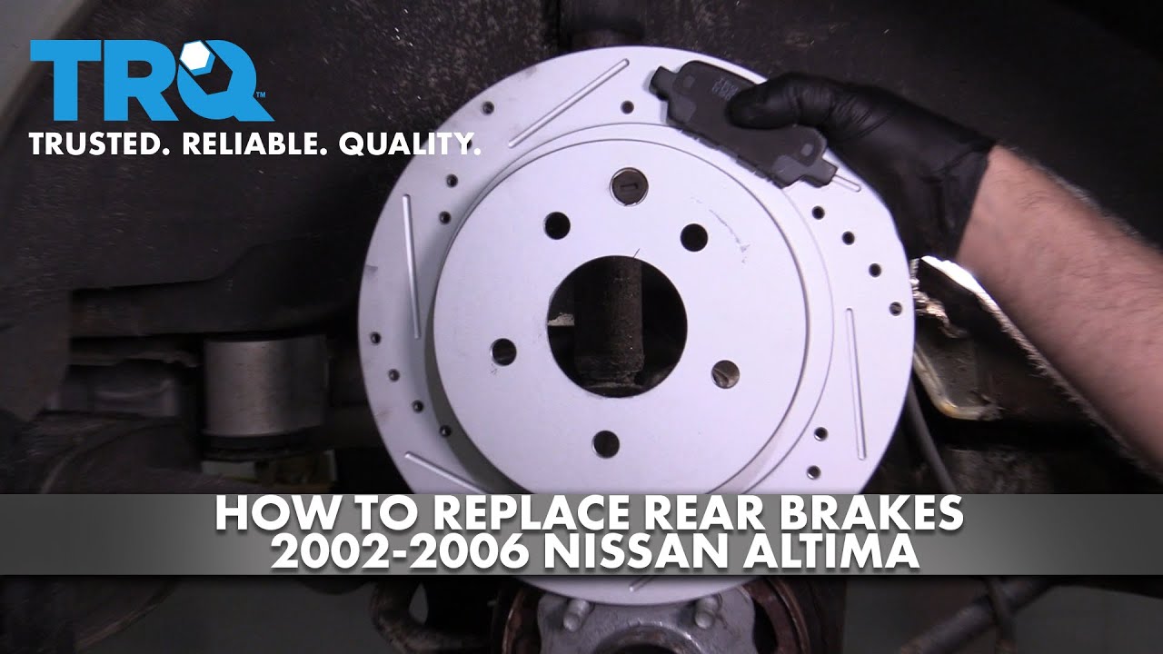 How to Replace Rear Brakes 2002-2006 Nissan Altima