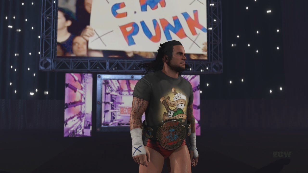 WWE2K23 CM PUNK '07 ENTRANCE W/TITANTRON (PS5, NO MODS)