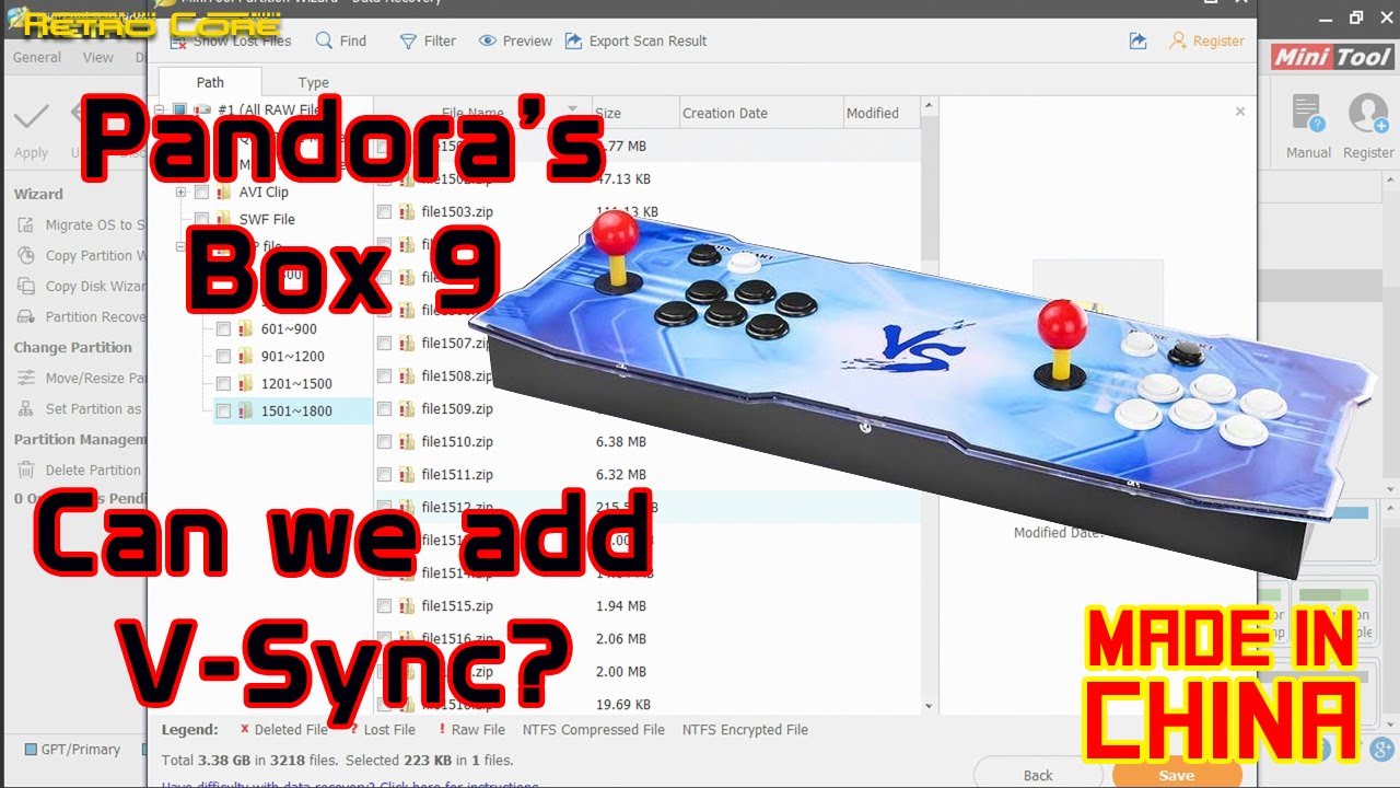Pandora's Box 9 - Can we update it with V-Sync?