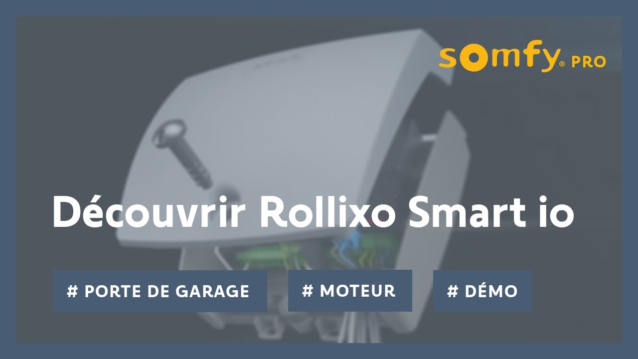 Rollixo® Smart io : le nouveau standard pour la porte de garage connectée de vos clients | Somfy pro