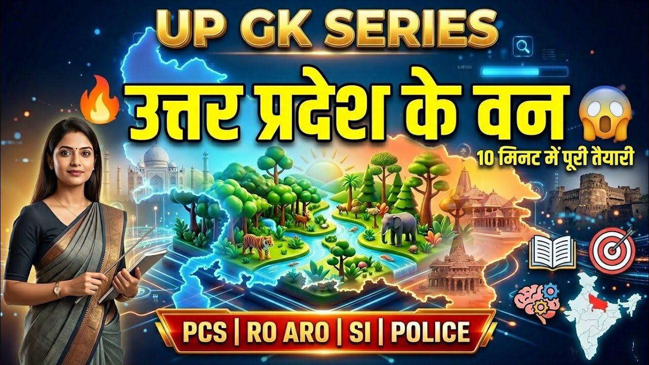🔥 उत्तर प्रदेश के वन | 15 मिनट में पूरा UP Forest | UPPCS 2026