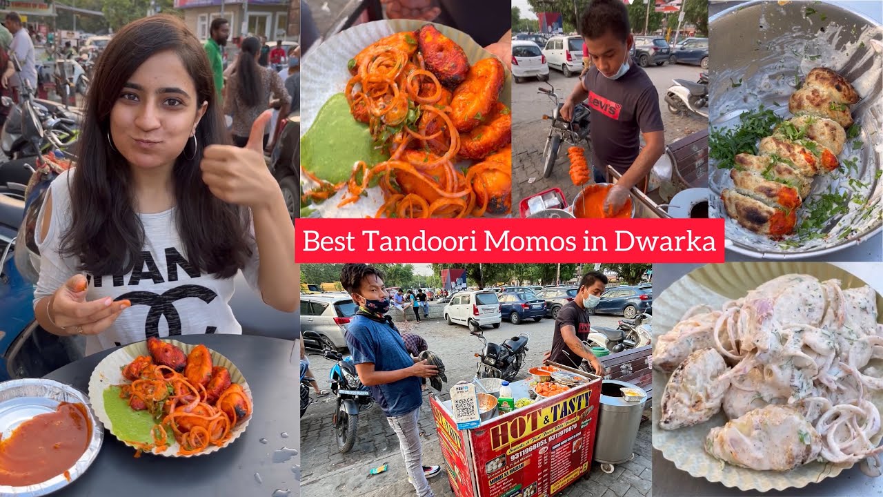 तंदूरी मोमोस । अफ़ग़ानी मोमोस । Best Tandoori Momos in Dwarka | Worth trying Afghani Momos #momos