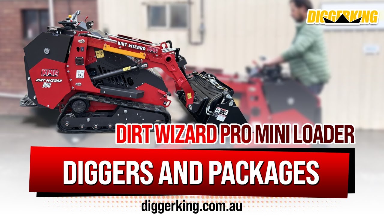 Dirt Wizard Pro 25 hp mini loader with Kubota diesel engine