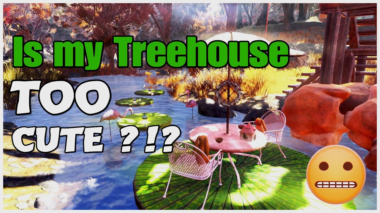 Fairytale Treehouse CAMP: TOO Cute for Fallout 76? | Mire Build Tour | ASMR