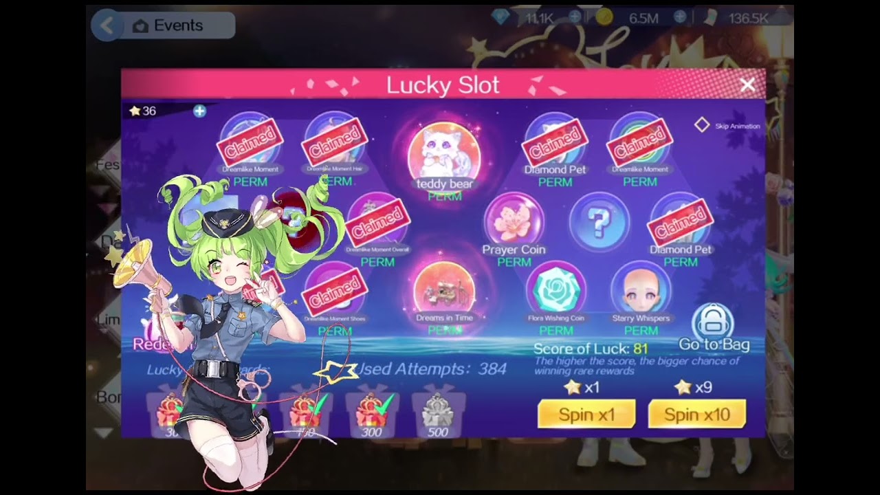 SWEET DANCE: DREAMLIKE MOMENT X SOFT & CUTE LUCKY SLOTS~!!! #gameplay #sweetdance