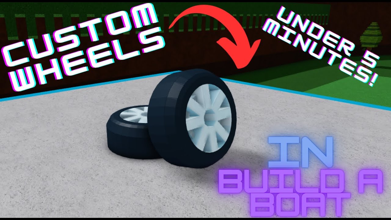 EASIEST Custom Wheel Tutorial in Build a Boat for Treasure! | Mango