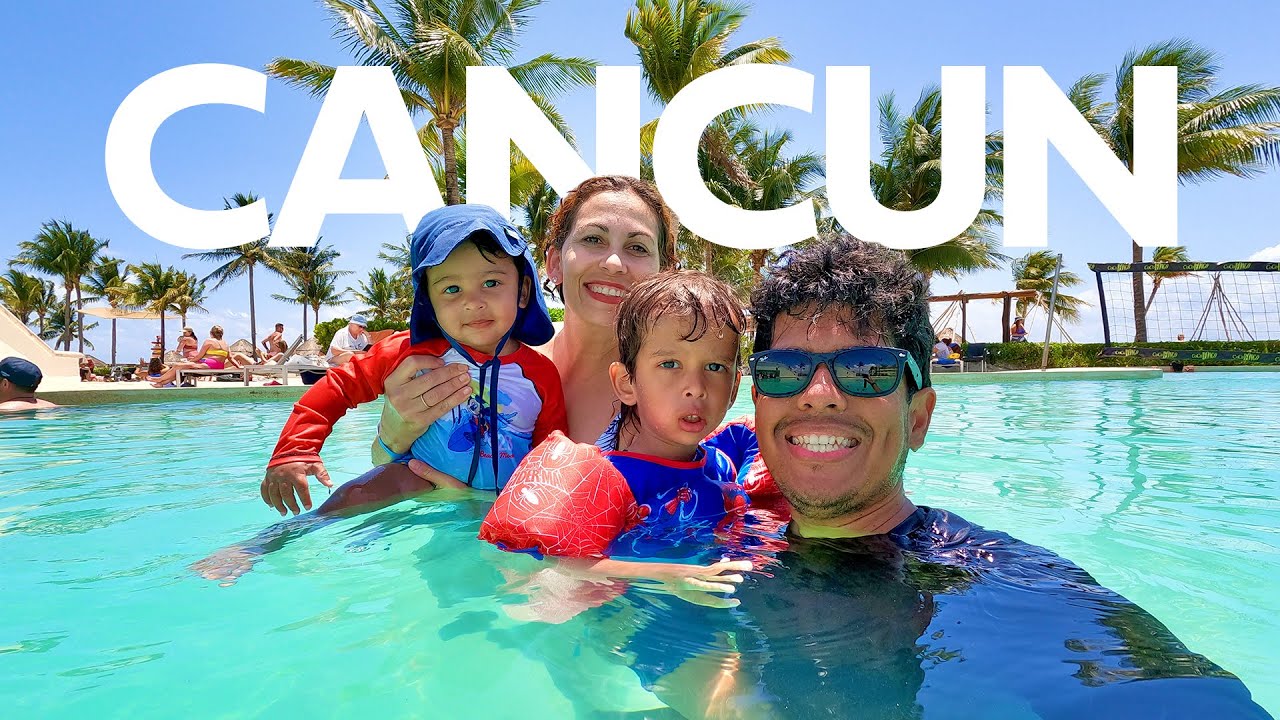 CANCUN: Resort all-inclusive, tour do quarto, restaurantes, piscinas, praias e diversão com crianças