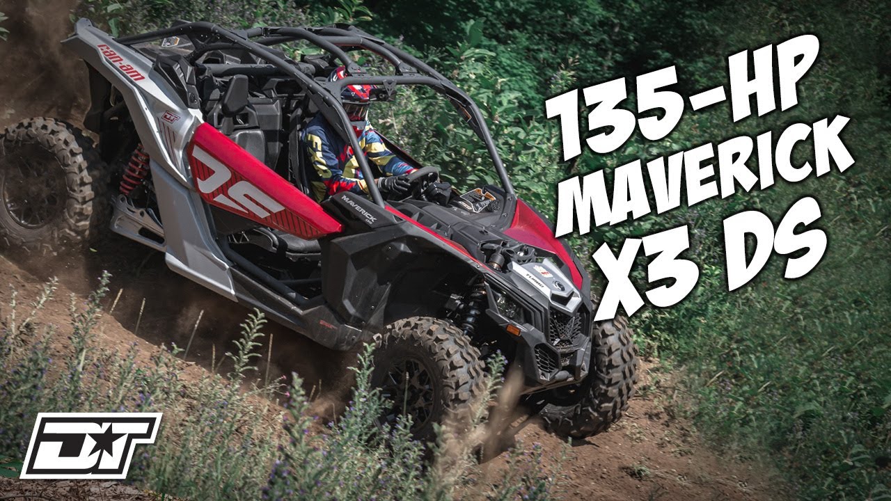Обзор Can Am Maverick X3 DS Turbo мощностью 135 лошадиных сил и шириной 64 дюйма!