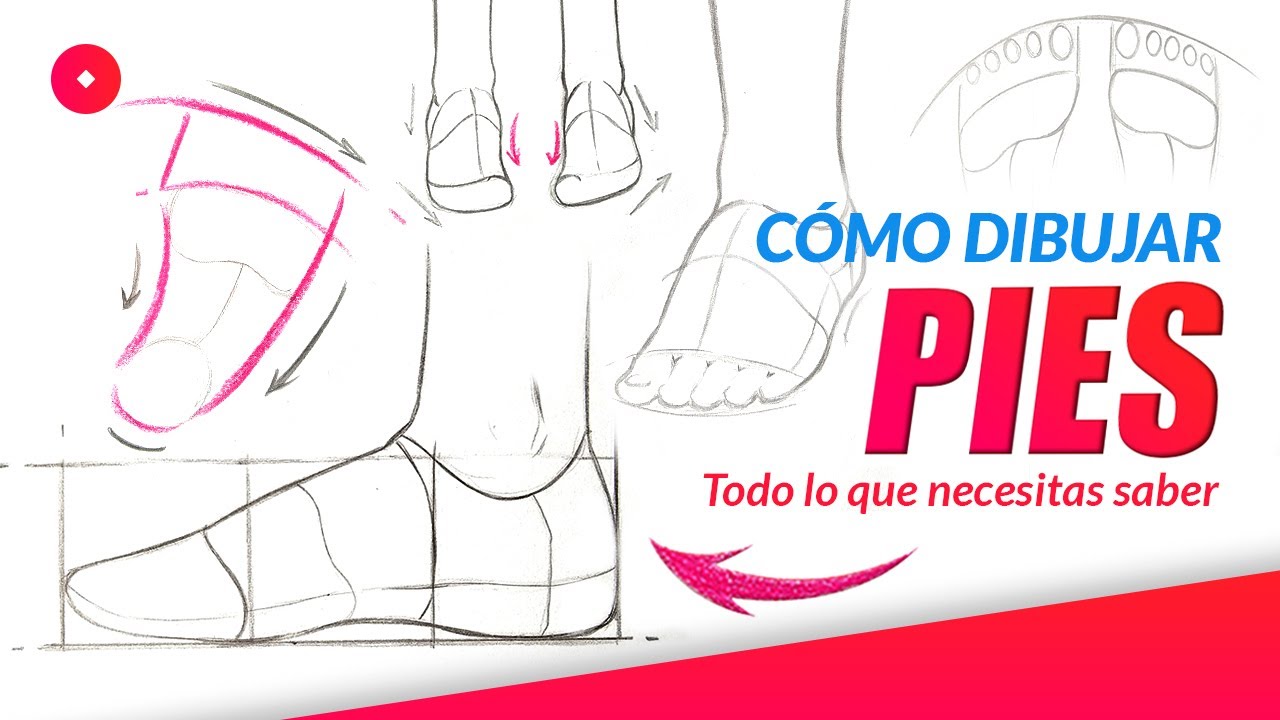 CÓMO DIBUJAR PIES paso a paso | tutorial de anatomía