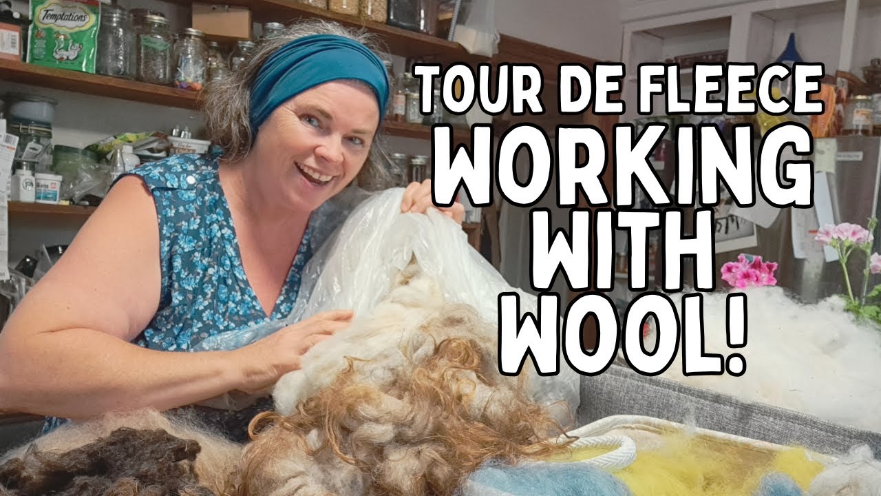 Working With ICELANDIC Wool: 5 Years of Unprocessed Fleece Stash Tour | Tour De Fleece 2025