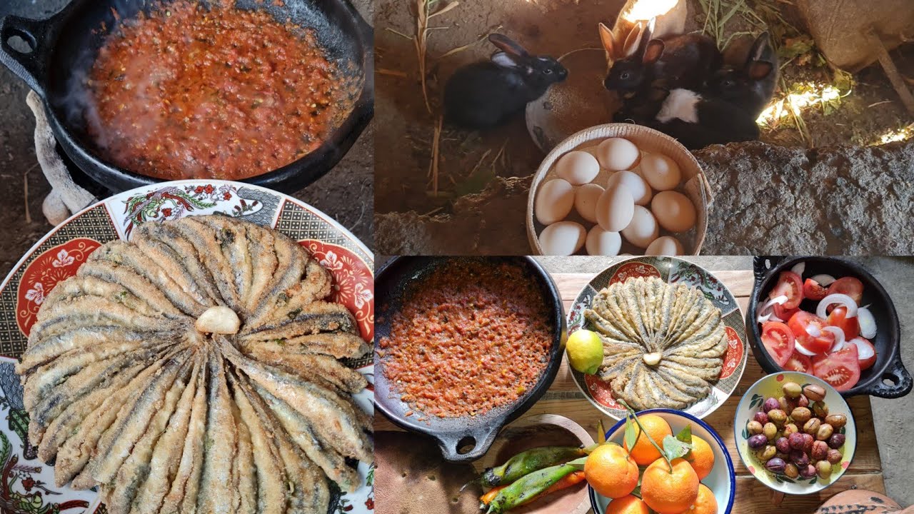 أحسن غذاء 😋🐟🍅🌶 البادية كتبقى أجمل أيت وياغر..نواحي الحسيمة