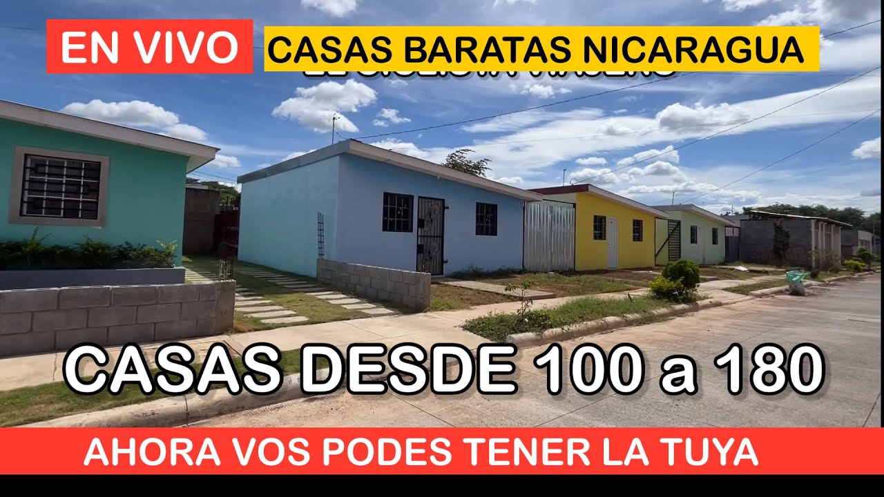 Casas en Nicaragua de 100 a 180 GANGA 