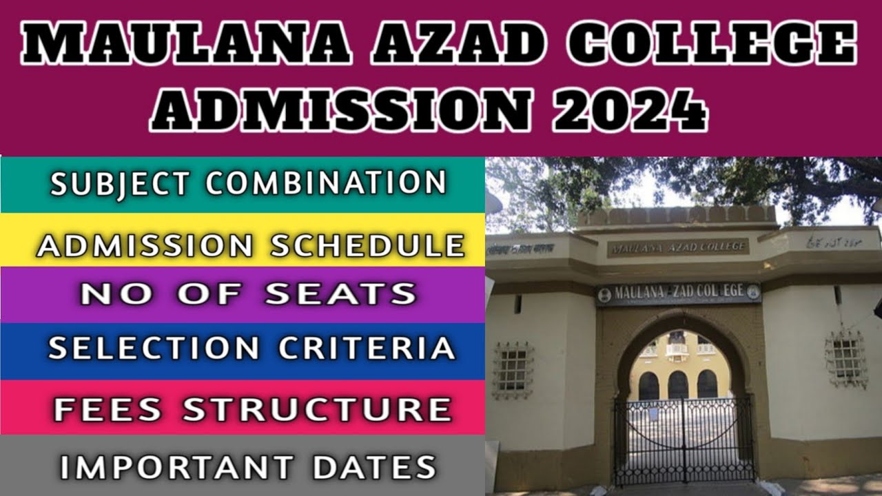 Maulana Azad College Admission 2024 || Calcutta University UG Admission 2024 || WBCAP online Apply