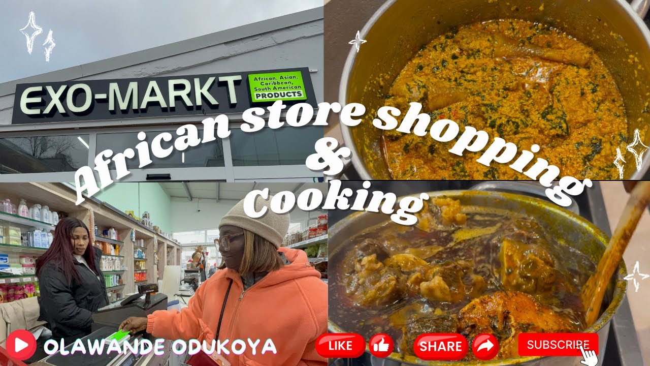 AFRICAN STORE SHOPPING IN BERLIN | COOKING EGUSI, BANGA SOUP
