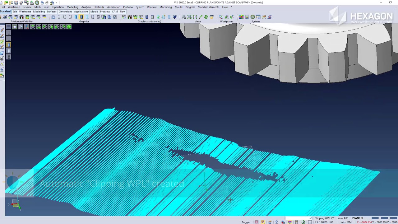 Reverse Clipping Plane | VISI 2020.0