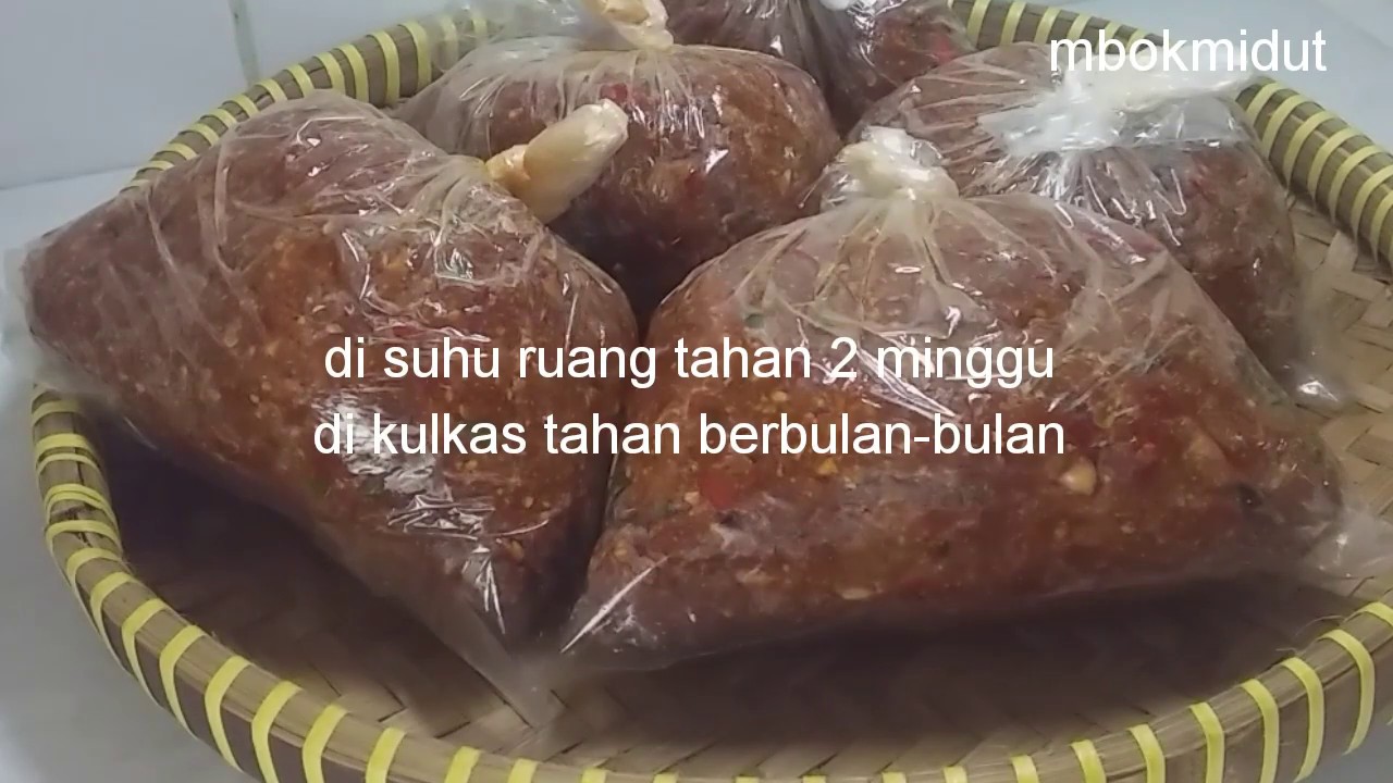 CARA MEMBUAT SAMBEL PECEL ENAK & TAHAN LAMA