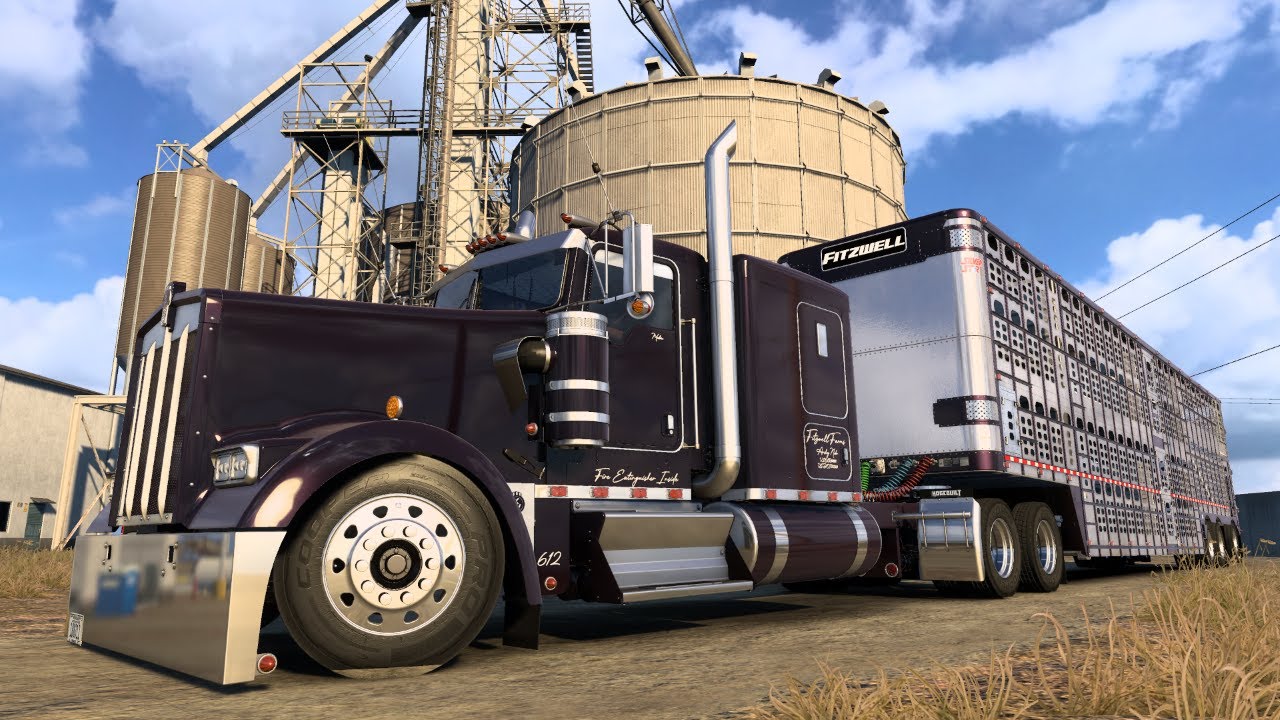 Back to the semi basics | CT Modding FlatGlass W900 + B4rt's Livestock hauler