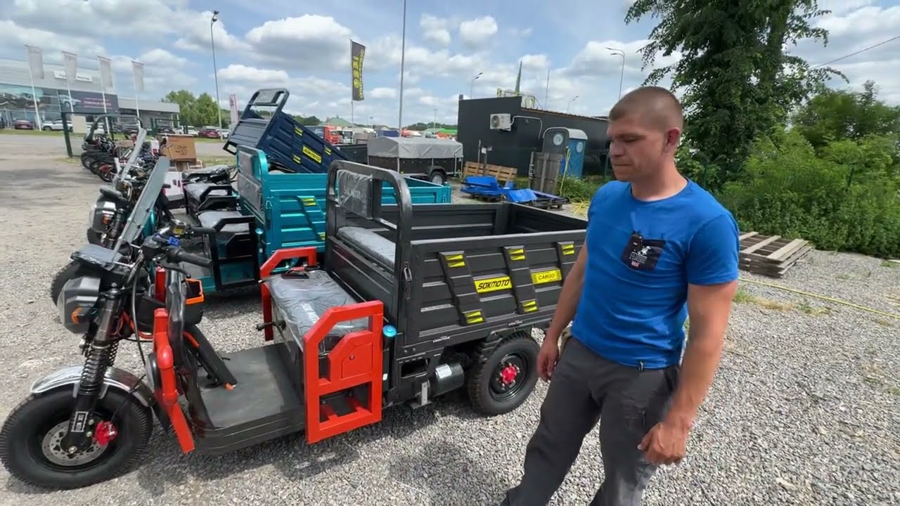 Відеоогляд гібридного трицикла Sokmoto Cargo з кузовом 110х160 @Motochas