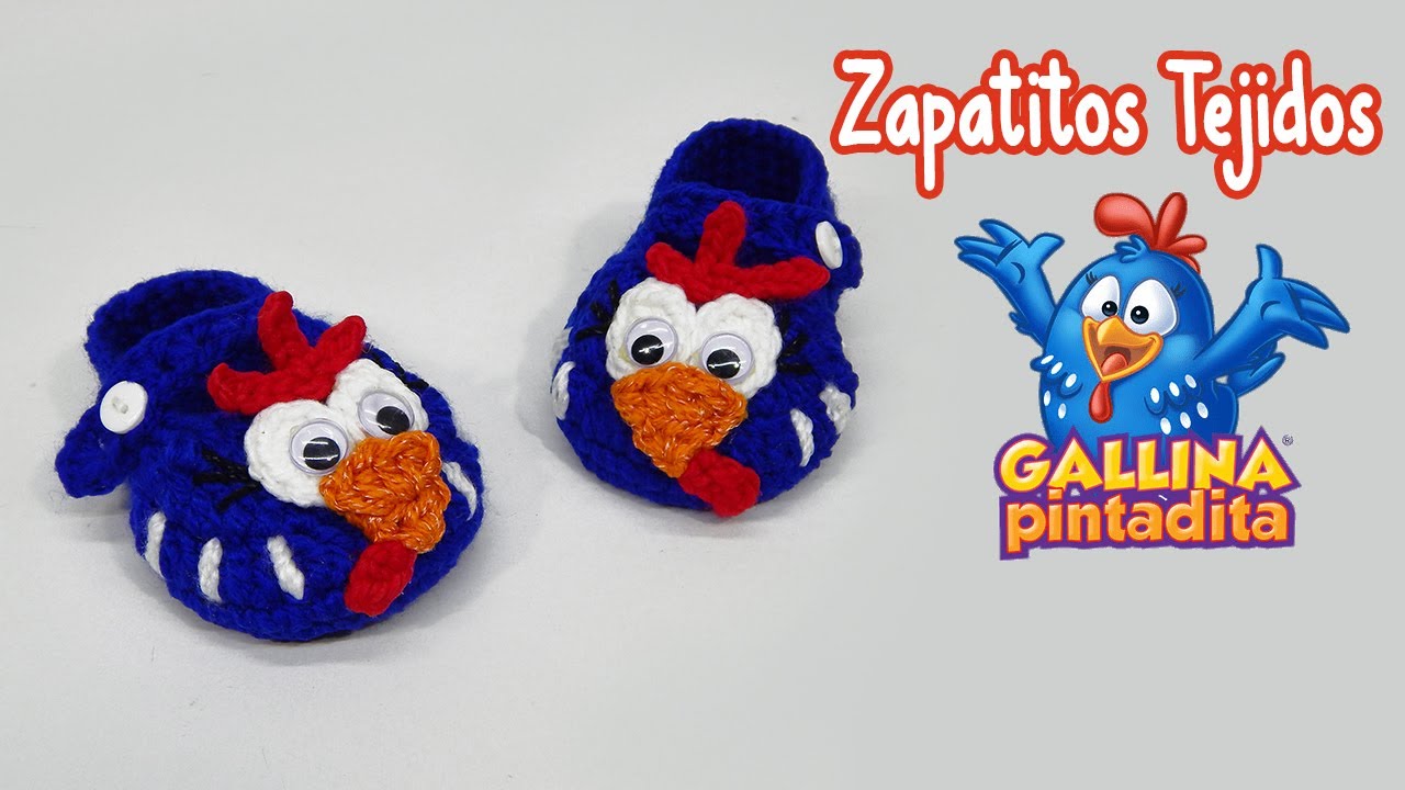 Zapatos de LA GALLINA PINTADITA tejidos a crochet