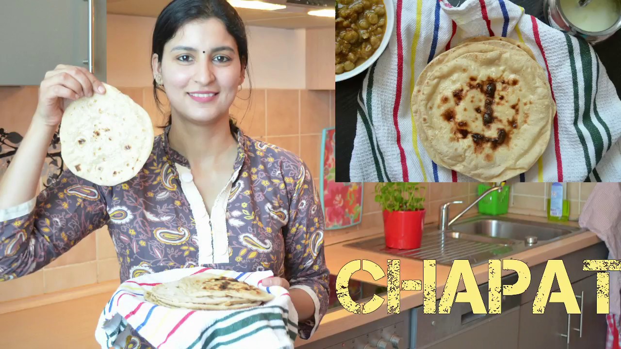 INDISCHES BROT - PFANNEBROT nur mit 3 ZUTATEN - GRUNDREZEPT - Chapati - Roti - indisch Kochen