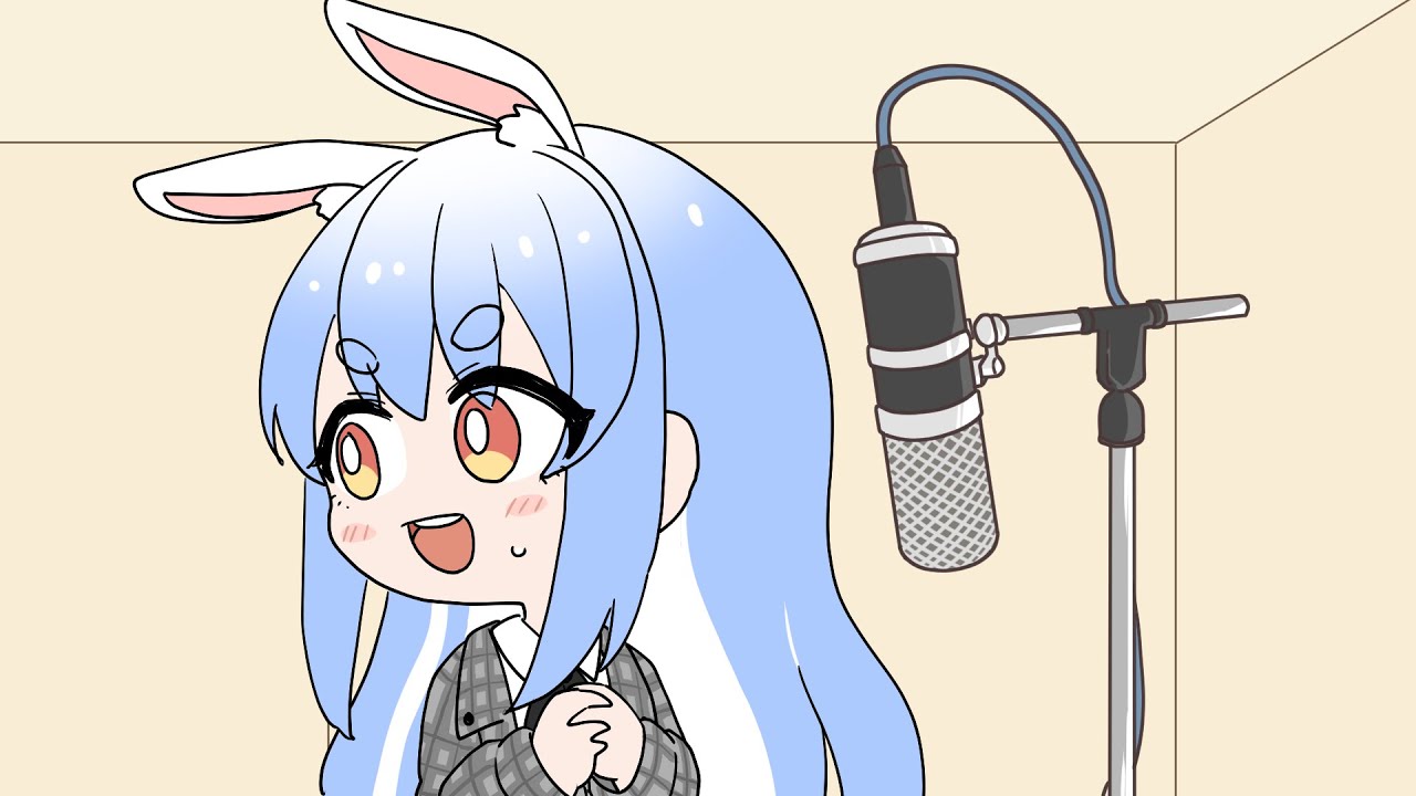 【手描き】収録中恥ずかしがって顔を徐々にそらすぺこら【宝鐘マリン/兎田ぺこら/白銀ノエル/ホロライブ】