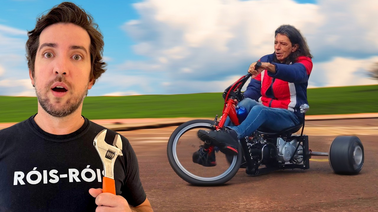 Eu Construí um TRIKE DRIFT com Sucata em casa com o meu pai!