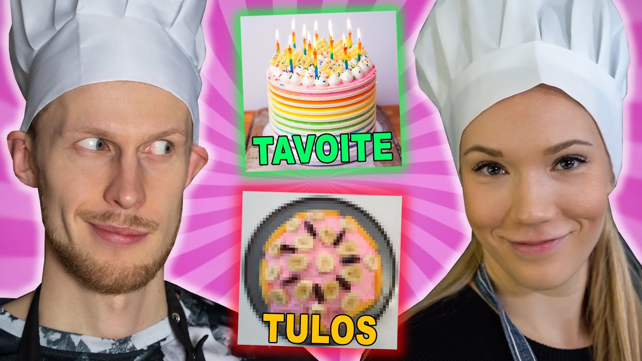 Kokataan ilman ohjeita -HAASTE! (Synttärikakku)
