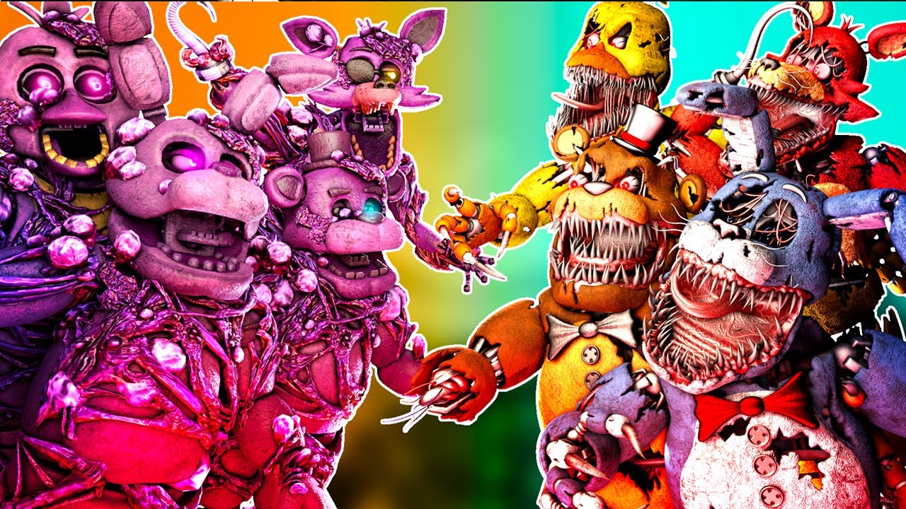 [SFM FNaF] Demented vs Toxic Animatronics