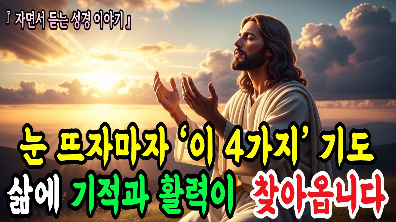 아침에 눈 뜨자마자 가장 먼저 ‘이 4가지 기도'를 꼭 하세요!! 삶에 기적이 찾아옵니다.ㅣ성경말씀ㅣ말씀묵상ㅣ기독교 명언