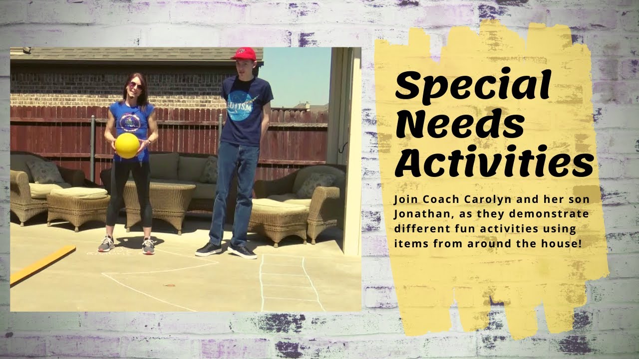 Special Needs - Activities to keep moving.  *See Description for free PDF with instructions.