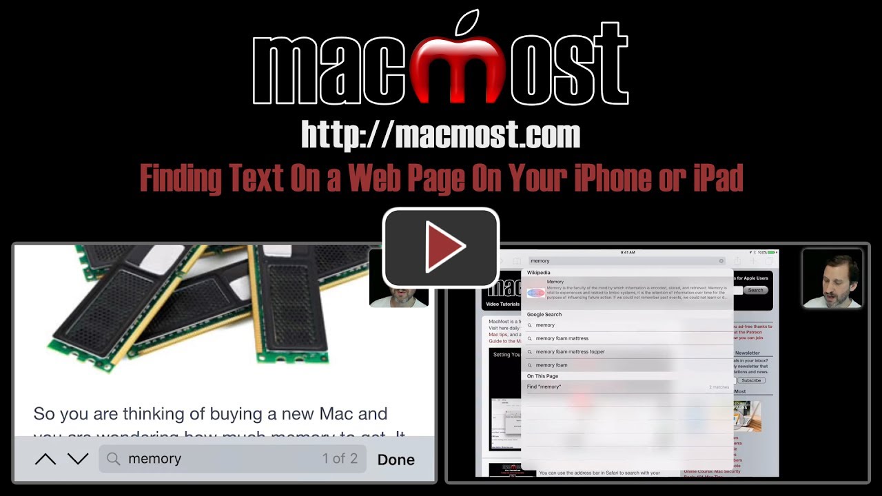 Finding Text On a Web Page On Your iPhone or iPad (#1442)
