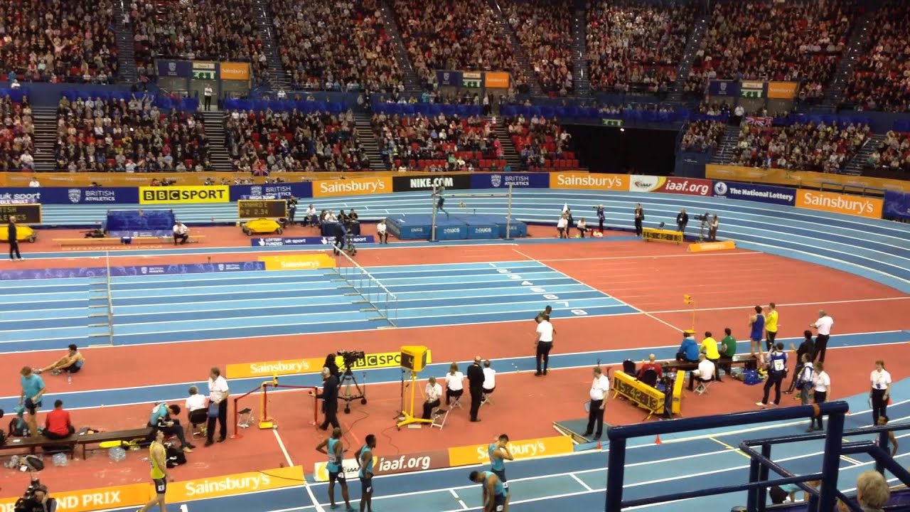 Erik Kynard 2.34 to win the Birmingham Indoor, Feb 15, 2014