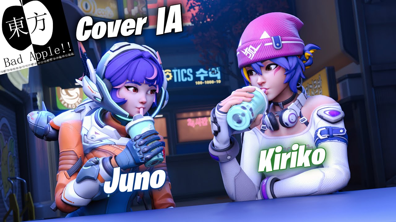 Bad Apple Cover sing Kiriko y Juno IA
