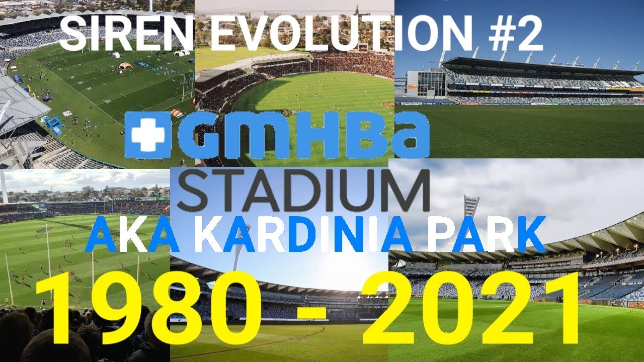 Kardinia Park/GMHBA Stadium Siren History 1980 - Now