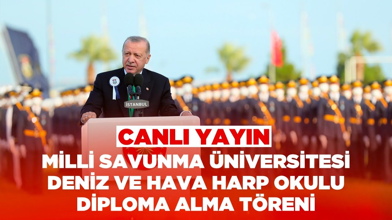 #CANLI Milli Savunma Üniversitesi Deniz ve Hava Harp Okulu Diploma Alma Sancak Devir Teslim Töreni