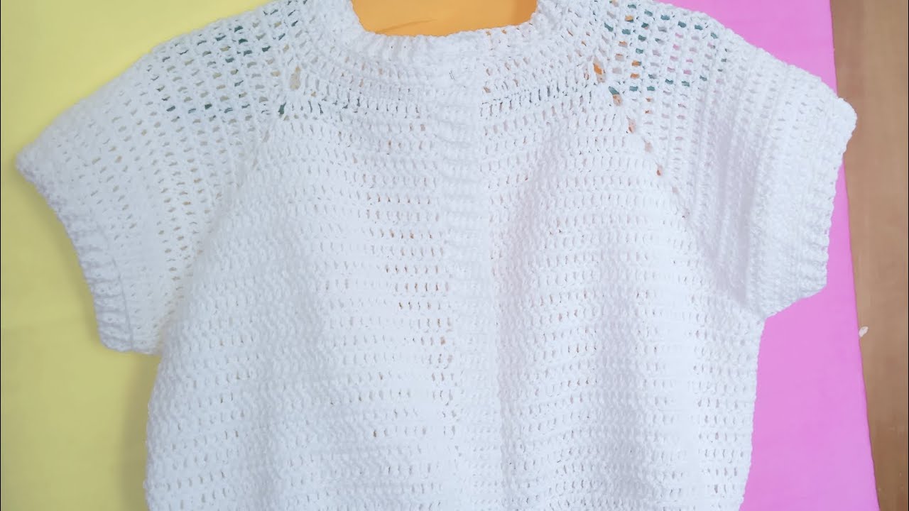 🤩 Tutorial F&aacute;cil para Tejer Crochet😍Blusas Tejidas a Crochet 🤩 Diestros ‼️ Tejiendo con Hilda Rosa 🔔