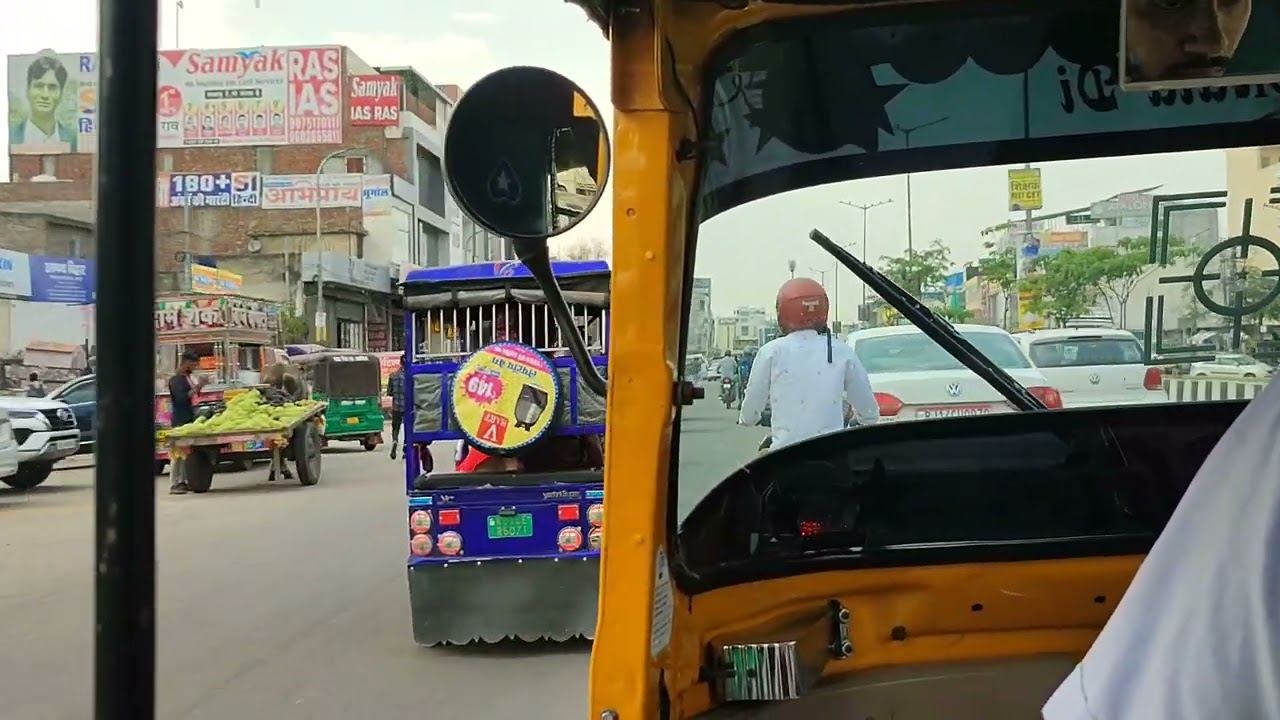 Jaipur Rikshaw Ride | World Trade Park direction Shyam Nagar