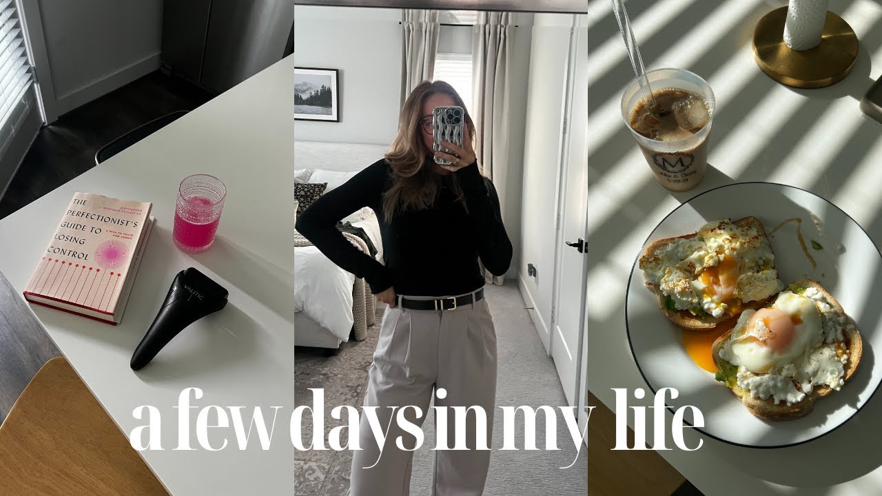 VLOG: a few days in my life, self care routine, unboxing a sephora package, office outfits